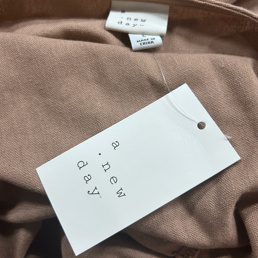 a new day Tan Blouse with Bow Details - Picture 8 of 9
